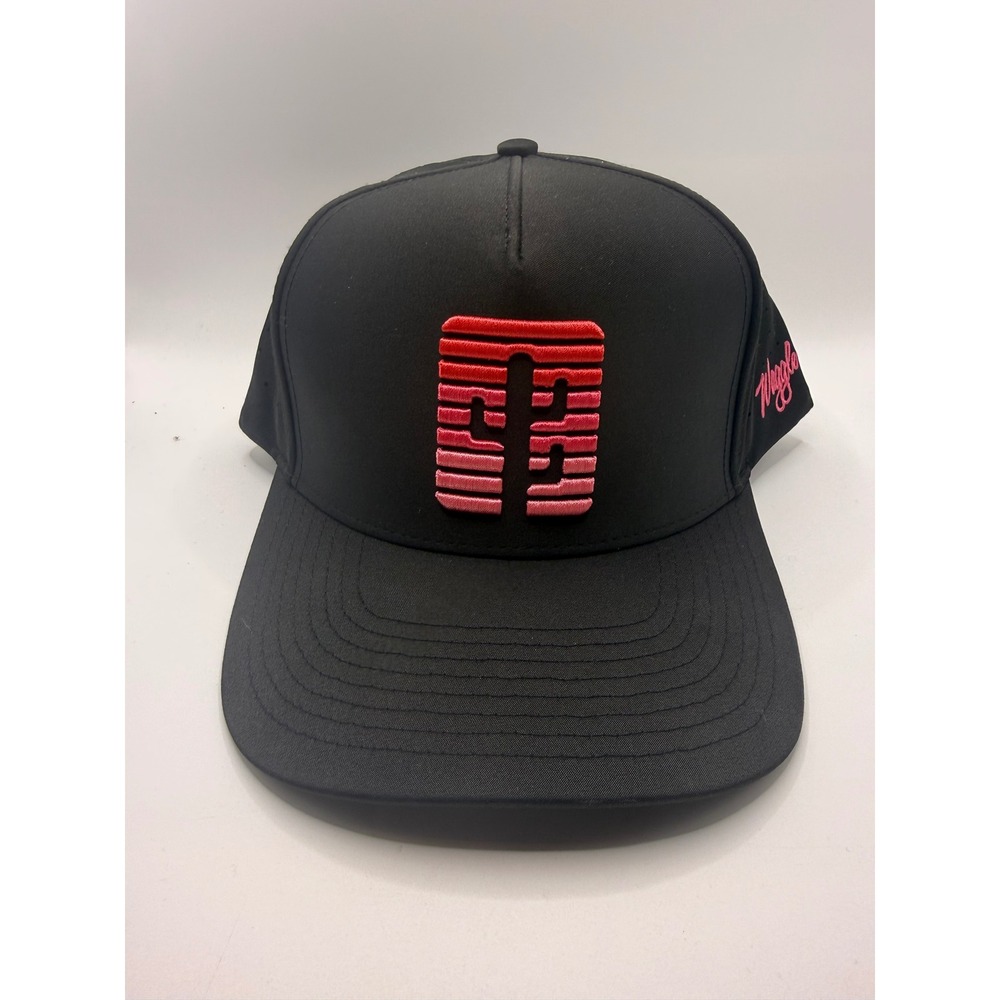 Waggle Mirage Cactus Hat Mens Black NEW Snapback Perforated Golf Cap